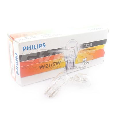 Лампа "PHILIPS" 12v 21/5W (W3x16d) Premium /W21/5W — основное фото